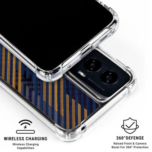 Retro Fall Pattern Moto G Power 5G (2024) Clear Case