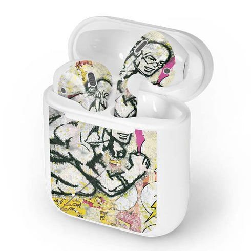 DC Comics The Flash Retro Abstract Running Pose Apple AirPods Skin