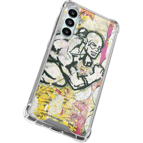 DC Comics The Flash Retro Abstract Running Pose Galaxy A16 5G Clear Case