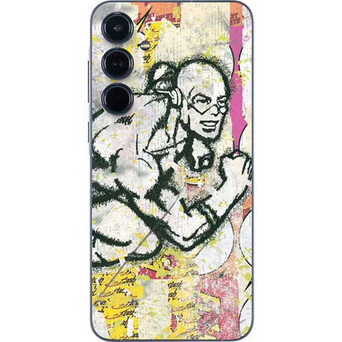 DC Comics The Flash Retro Abstract Running Pose Galaxy A35 5G Skin