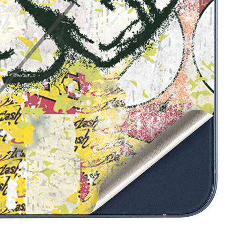 DC Comics The Flash Retro Abstract Running Pose Galaxy A35 5G Skin