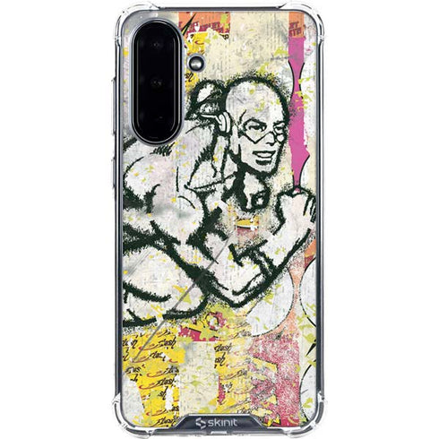DC Comics The Flash Retro Abstract Running Pose Galaxy A36 5G Clear Case