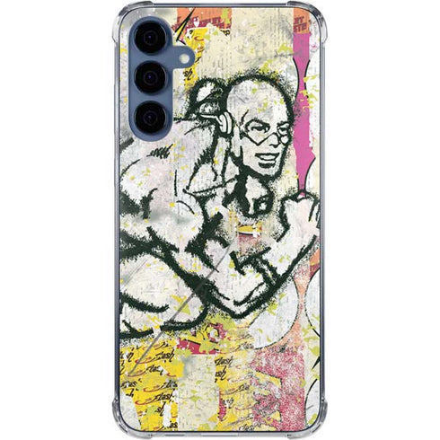 DC Comics The Flash Retro Abstract Running Pose Galaxy A55 5G Clear Case