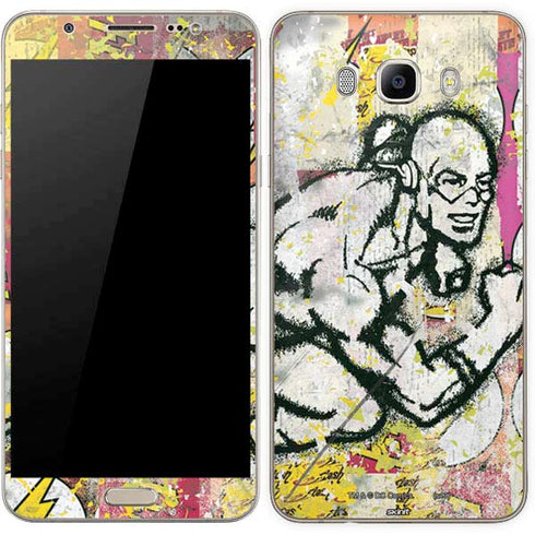 DC Comics The Flash Retro Abstract Running Pose Galaxy J7 Skin