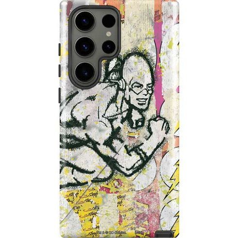 DC Comics The Flash Retro Abstract Running Pose Galaxy S23 Ultra Pro Case