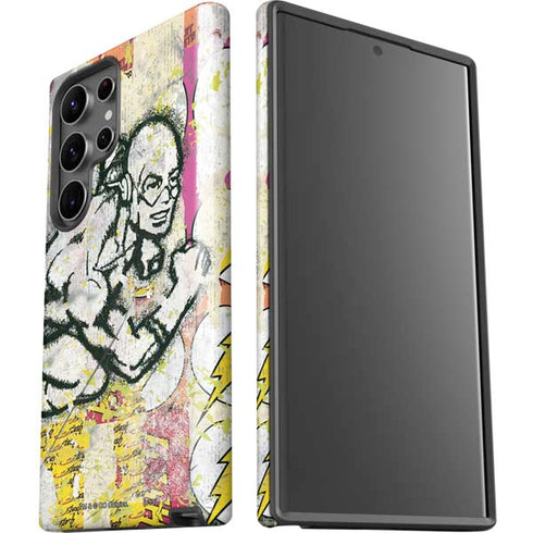 DC Comics The Flash Retro Abstract Running Pose Galaxy S23 Ultra Pro Case