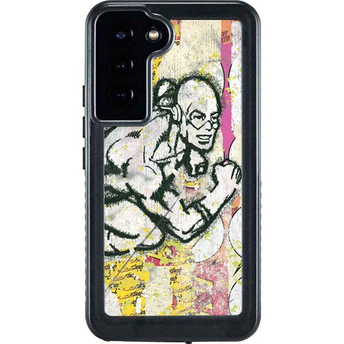 DC Comics The Flash Retro Abstract Running Pose Galaxy S24 Plus Waterproof Case