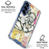 DC Comics The Flash Retro Abstract Running Pose Galaxy S25 Plus Clear Case