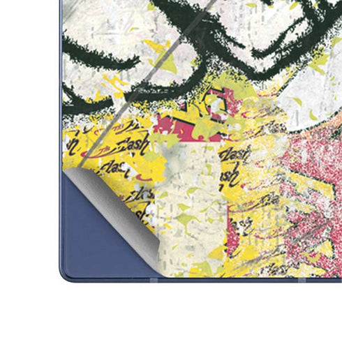DC Comics The Flash Retro Abstract Running Pose Galaxy Z Fold6 Skin