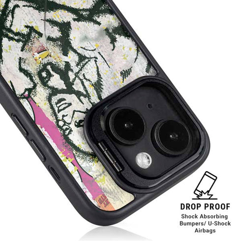 DC Comics The Flash Retro Abstract Running Pose iPhone 13 Kickstand Case