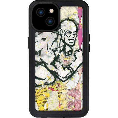 DC Comics The Flash Retro Abstract Running Pose iPhone 15 Plus Waterproof Case
