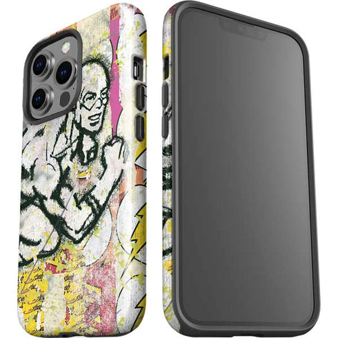 DC Comics The Flash Retro Abstract Running Pose iPhone 15 Pro Impact Case