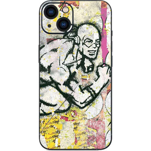 DC Comics The Flash Retro Abstract Running Pose iPhone 15 Skin