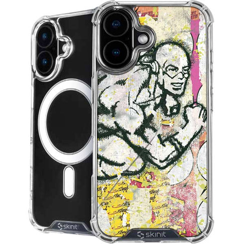 DC Comics The Flash Retro Abstract Running Pose iPhone 16 MagSafe Case
