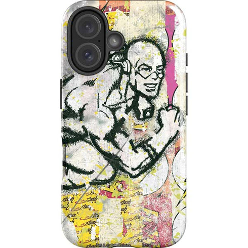 DC Comics The Flash Retro Abstract Running Pose iPhone 16 Magsafe Impact Case