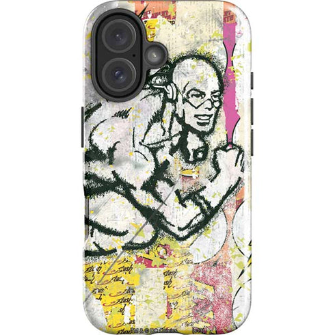 DC Comics The Flash Retro Abstract Running Pose iPhone 16 Plus Impact Case