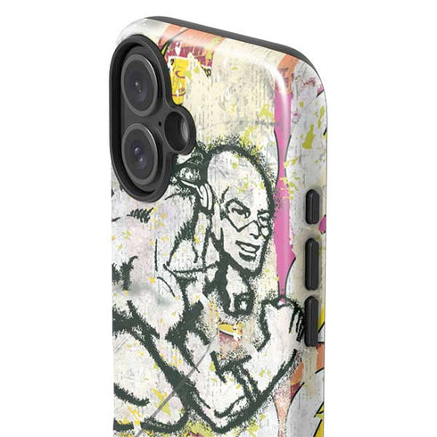 DC Comics The Flash Retro Abstract Running Pose iPhone 16 Plus Impact Case