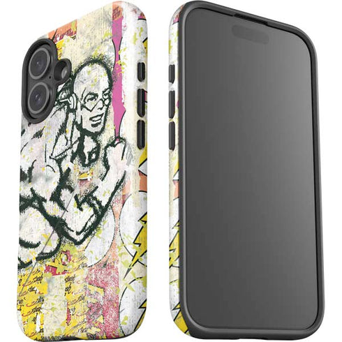 DC Comics The Flash Retro Abstract Running Pose iPhone 16 Plus Impact Case