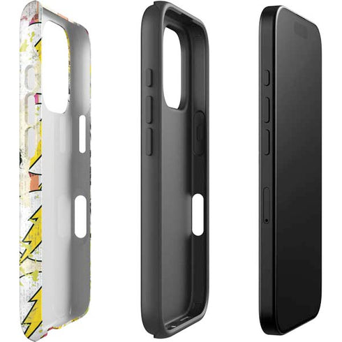 DC Comics The Flash Retro Abstract Running Pose iPhone 16 Pro Impact Case