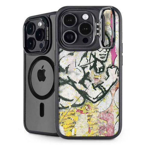 DC Comics The Flash Retro Abstract Running Pose iPhone 16 Pro Kickstand Case