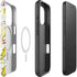 DC Comics The Flash Retro Abstract Running Pose iPhone 16 Pro Magsafe Impact Case