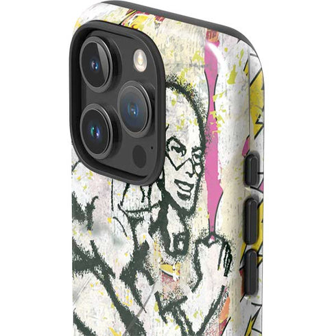 DC Comics The Flash Retro Abstract Running Pose iPhone 16 Pro Max Impact Case