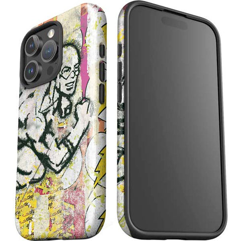 DC Comics The Flash Retro Abstract Running Pose iPhone 16 Pro Max Impact Case