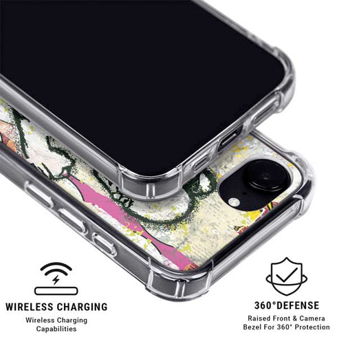 DC Comics The Flash Retro Abstract Running Pose iPhone 16e MagSafe Case
