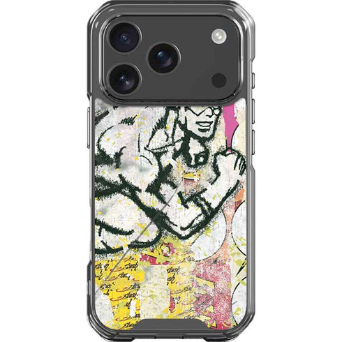 DC Comics The Flash Retro Abstract Running Pose iPhone 18 Pro Clear Case