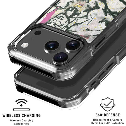 DC Comics The Flash Retro Abstract Running Pose iPhone 18 Pro Clear Case