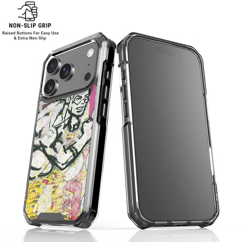 DC Comics The Flash Retro Abstract Running Pose iPhone 18 Pro Clear Case