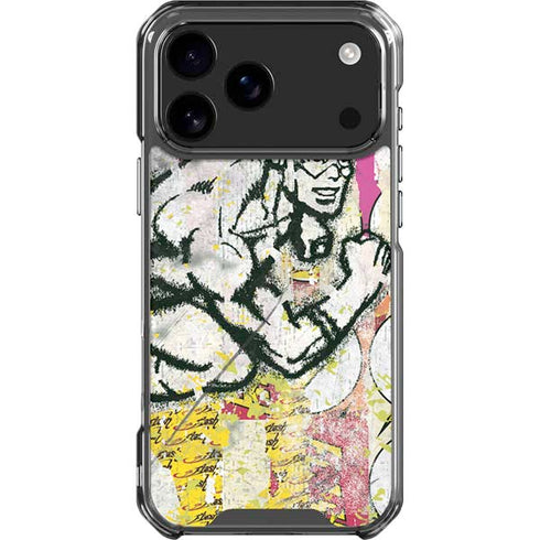 DC Comics The Flash Retro Abstract Running Pose iPhone 18 Pro Max Clear Case