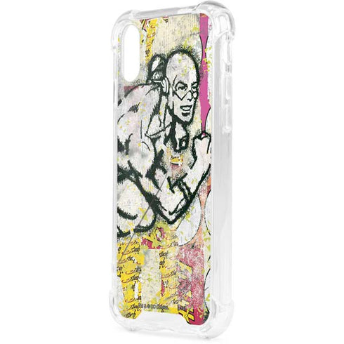 DC Comics The Flash Retro Abstract Running Pose iPhone XS Clear Case