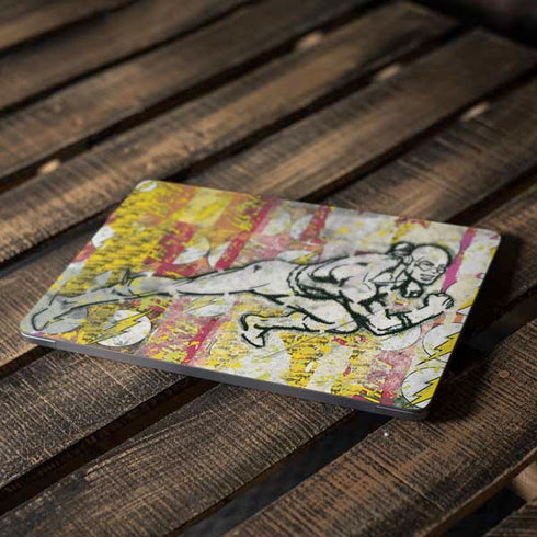 DC Comics The Flash Retro Abstract Running Pose Apple MacBook Air Skin