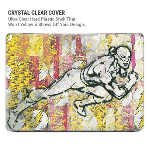 DC Comics The Flash Retro Abstract Running Pose MacBook Pro 14in (2021-24) Case plus Skin