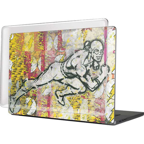 DC Comics The Flash Retro Abstract Running Pose MacBook Cases