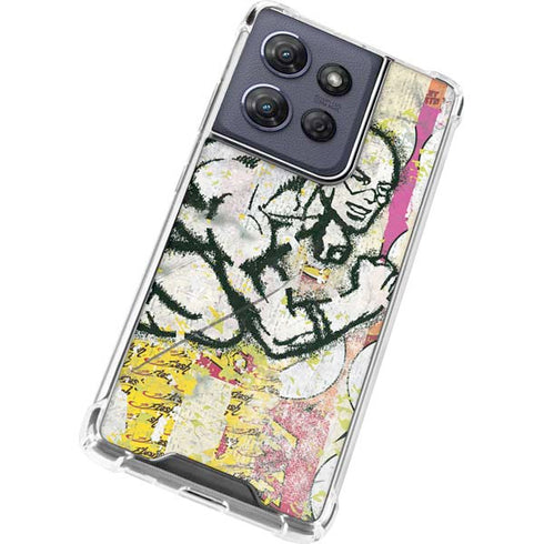 DC Comics The Flash Retro Abstract Running Pose Moto G 5G (2025) Clear Case