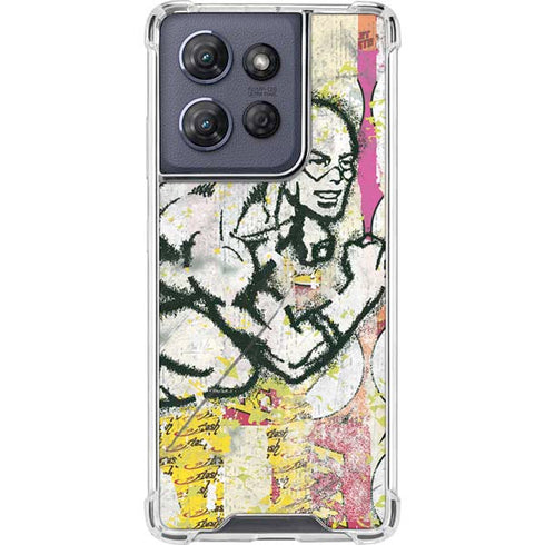 DC Comics The Flash Retro Abstract Running Pose Moto G Play 5G (2025) Clear Case