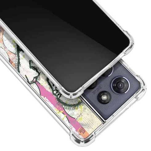 DC Comics The Flash Retro Abstract Running Pose Moto G Play 5G (2025) Clear Case