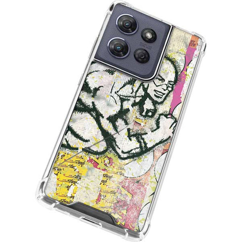 DC Comics The Flash Retro Abstract Running Pose Moto G Power 5G (2025) Clear Case