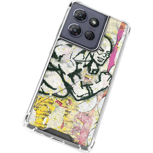 DC Comics The Flash Retro Abstract Running Pose Moto G Stylus 5G (2025) Clear Case