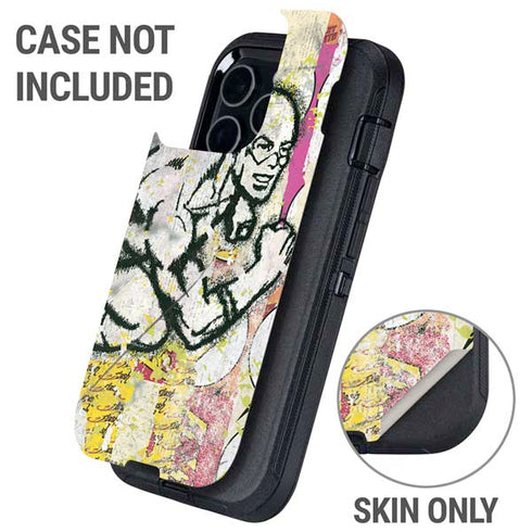 DC Comics The Flash Retro Abstract Running Pose Otterbox Defender iPhone Skin