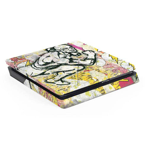 DC Comics The Flash Retro Abstract Running Pose PS4 Slim Skin