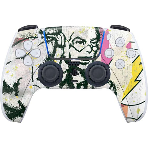 DC Comics The Flash Retro Abstract Running Pose PlayStation PS5 Skins