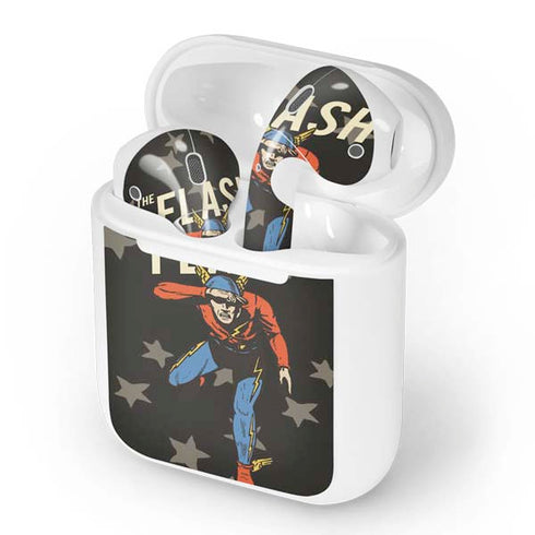 DC Comics The Flash Retro Action Pose Apple AirPods Skin