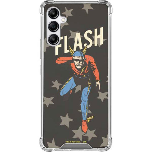 DC Comics The Flash Retro Action Pose Gabb Phone 4 Clear Case