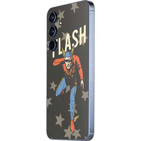 DC Comics The Flash Retro Action Pose Galaxy A35 5G Skin