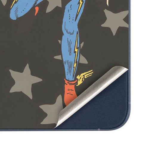 DC Comics The Flash Retro Action Pose Galaxy A35 5G Skin