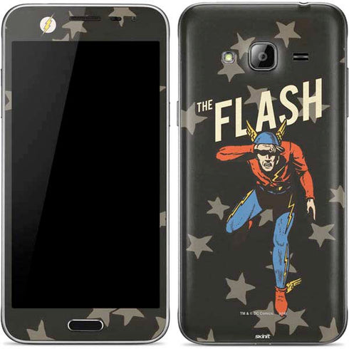 DC Comics The Flash Retro Action Pose Galaxy J3 Skin