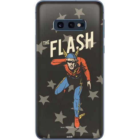 DC Comics The Flash Retro Action Pose Galaxy S10e Skin